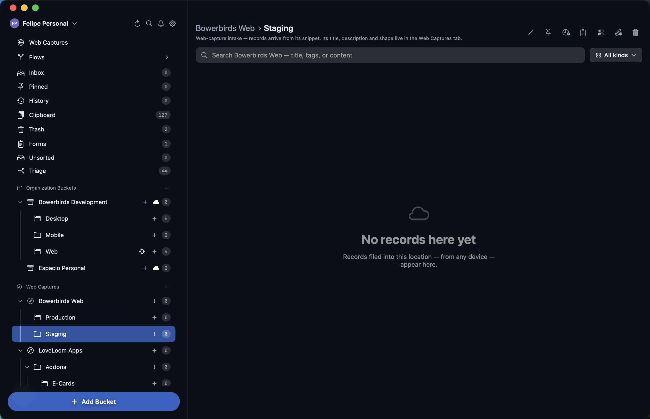 Bowerbirds library on macOS